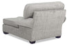 Image of Heather 8-Way Hand Tied Traditional Fabric Pillow Back Rolled Arm Chaise Lounge