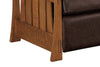 Image of Highland White Oak Mission Style Reclining Leather Seating Collection