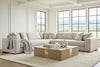 Image of Hilda Large Bench Seat Track Arm Modern Sectional Sofa