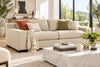 Image of Elin 97 Inch "Quick Ship" Fabric Upholstered 2 Cushion Sofa