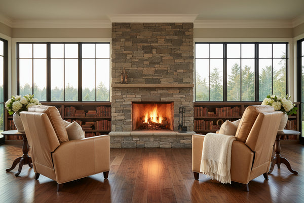 Holden Tall Track Arm Leather Pillow Back Recliner Chair