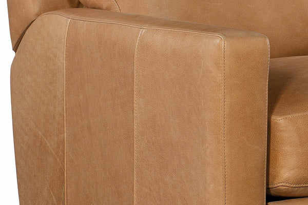 Holden Tall Track Arm Leather Pillow Back Recliner Chair