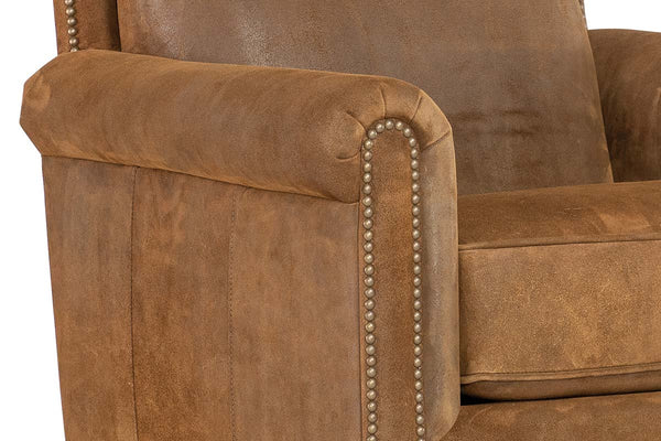 Hollis Leather Accent Club Chair
