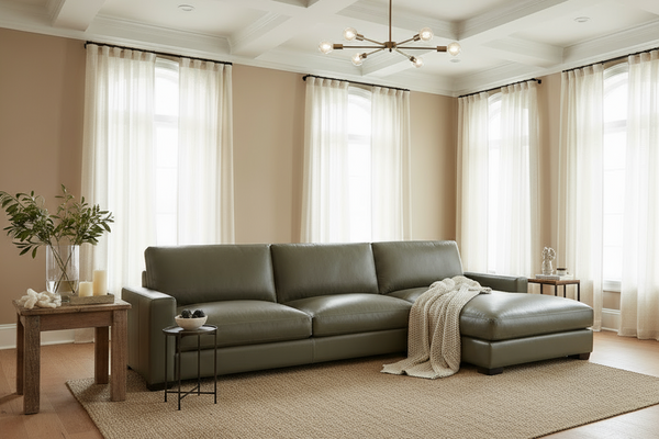 Hugh Two Piece Lounge Chaise Sectional (Version 1 As Configured)