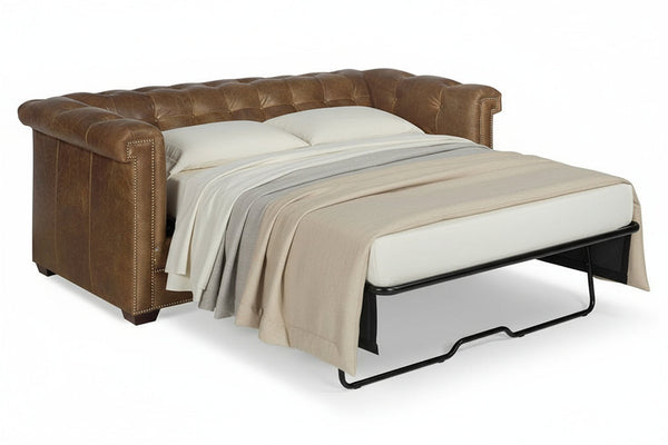 Hyde 87 Inch Vintage Tufted Queen Sleeper Sofa