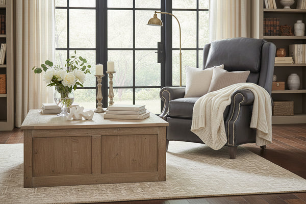 Imperial "BIG MAN" Bustle Back Leather Recliner