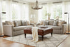 Image of Ingram Chocolate "Quick Ship" 42 Inch Square Tufted Square Leather Cocktail Ottoman