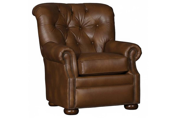 Irving Tufted Leather Club Chair