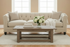 Image of Isadore 80 Inch Fabric Button Tufted Sofa