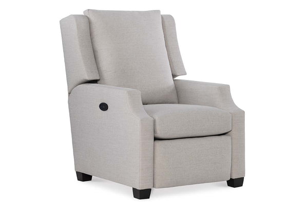 Ivy Contemporary Fabric Wingback Recliner With Inset Track Arms