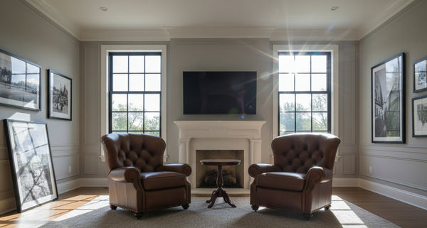 Jackson "BIG MAN" Large Oversized Leather Button Tufted Recliner