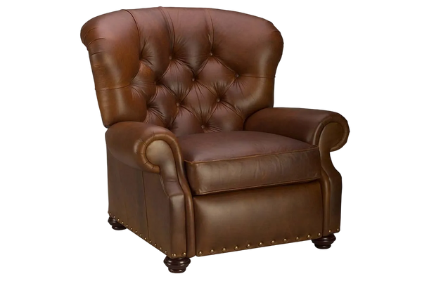 Jackson "BIG MAN" Large Oversized Leather Button Tufted Recliner