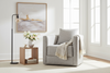 Image of Jared "Quick Ship" Fabric Swivel Accent Chair