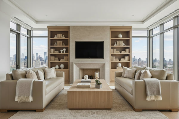 Jasper 89 Inch Track Arm Bench Seat Sofa