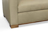 Image of Jasper Bench Seat Track Arm Leather Sofa Or Sleeper Sofa