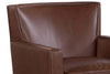 Image of Jaxson Havana "Quick Ship" Swivel Track Arm Leather Chair