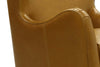 Image of Jeffrey Contemporary Sculpted Leather Swivel Accent Chair