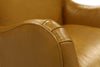 Image of Jeffrey Contemporary Sculpted Leather Swivel Accent Chair