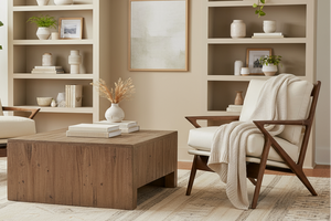 Jensen Transitional Leather Upholstered Accent Chair