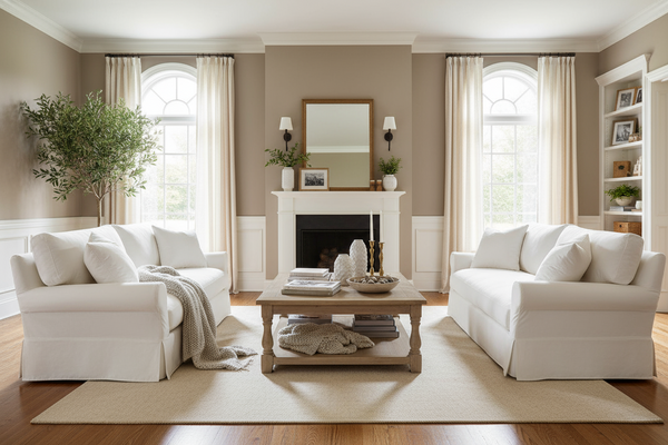 Kaley Rolled Arm Oversized Slipcovered Collection