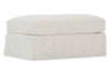 Image of Kaley Slipcovered Foot Stool Ottoman And A Half