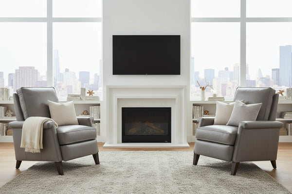 Kane Mid-Century Modern Leather 8-Way Hand Tied Furniture Collection