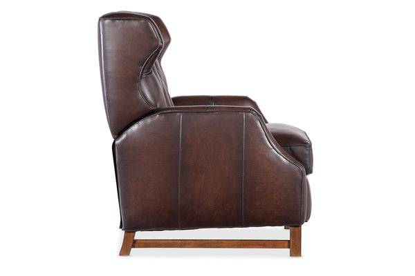 Karl Vortex Leather "Quick Ship" Tufted Push Back Recliner