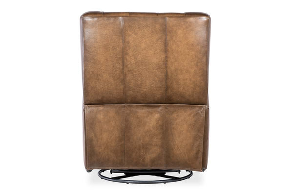 Karl Nature Leather "Quick Ship" POWER Swivel/Glider Recliner