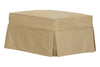 Image of Kendall "Grand Scale" Slipcover Footstool Ottoman