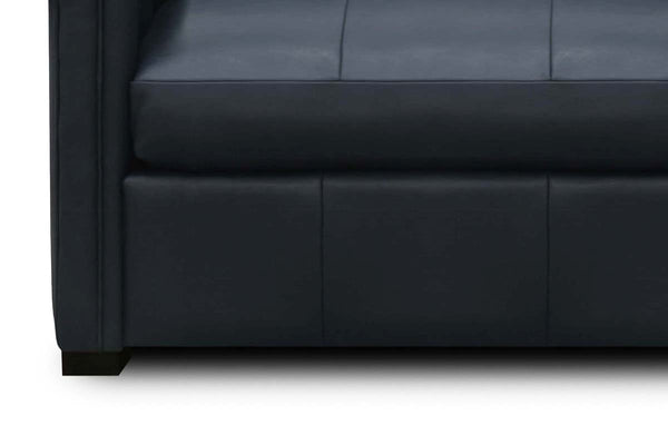 Kerwin 80 Inch Leather Transitional Queen Sleeper Sofa