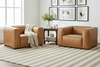 Image of Knox "Quick Ship" Modern Leather Living Room Furniture Collection
