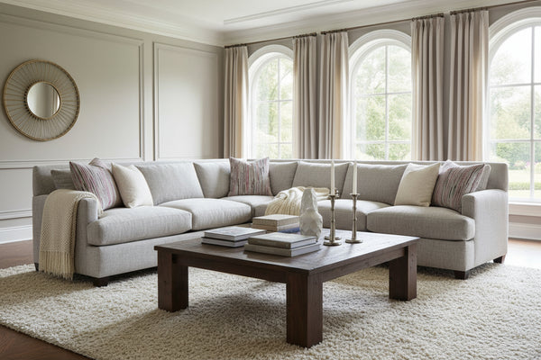 Krista Track Arm Fabric Sectional