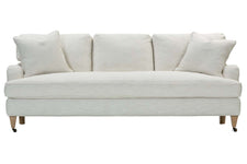 Kristen I 86 Inch English Arm Single Bench Seat Fabric Sofa