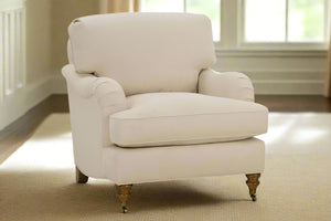 Kristen Fabric Upholstered English Arm Club Chair