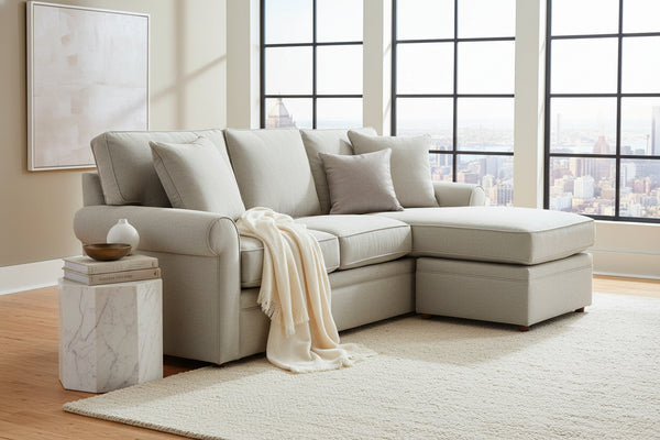 Kyle Apartment Size Sofa With Reversible Chaise