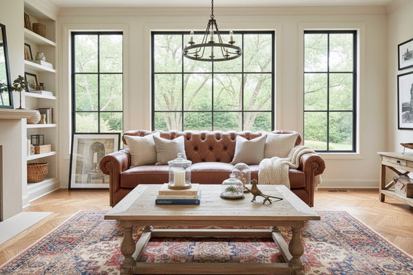 Lancaster Grand Scale 90 Inch Chesterfield Style Tufted Sofa