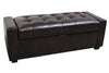 Image of Landon "Ready To Ship" 58 Inch Leather Storage Bench / Ottoman (Photo For Style Only)