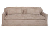 Image of Lara Driftwood 84 Inch "Quick Ship" Slipcovered Sofa