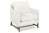 Image of Larissa 8-Way Hand Tied Fabric Armchair With Exposed Wood Base