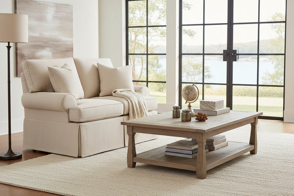 Laura Slipcovered Loveseat