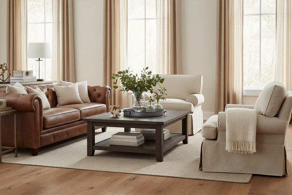 Laura 360 Degree Swivel Slipcover Chair