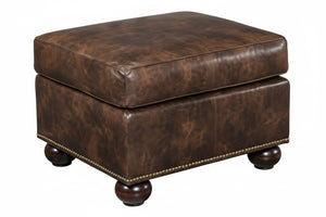 Welby "Designer Style" Leather Foot Stool Ottoman