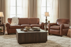 Image of Parker Leather Club Style Living Room Furniture Collection