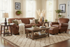 Image of Parker Leather Club Style Living Room Furniture Collection