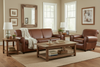 Image of Parker Leather Club Style Living Room Furniture Collection