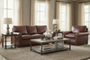 Image of Rockefeller Traditional Leather Queen Sleeper Sofa Set