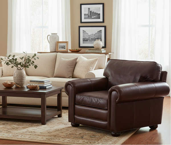 Sheffield Select-A-Size Oversized Leather Furniture Collection