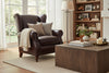 Image of Chamberlain Leather Wingback Recliner Chair