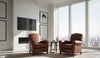 Image of Newport Leather Reclining Chair With High Back