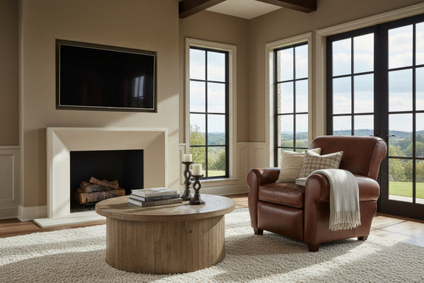 Parker Leather Club Chair Recliner - Luxurious Comfort With Classic Design